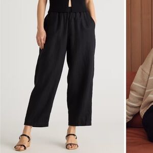 Quince Black Linen Pants